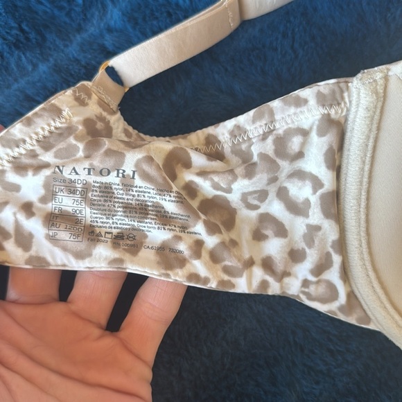 Natori 34DD Pure Luxe custom coverage contour Bra Brand New Unworn animal print - Picture 8 of 8